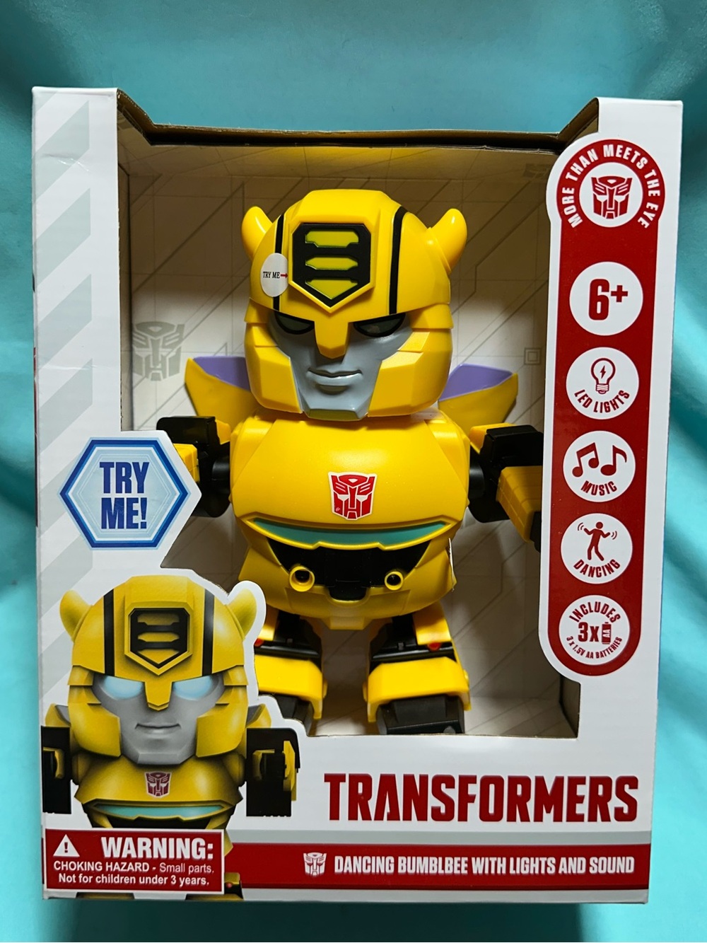 Transformers Bumblebee Dancing Toy with Lights & Sound - Yellow